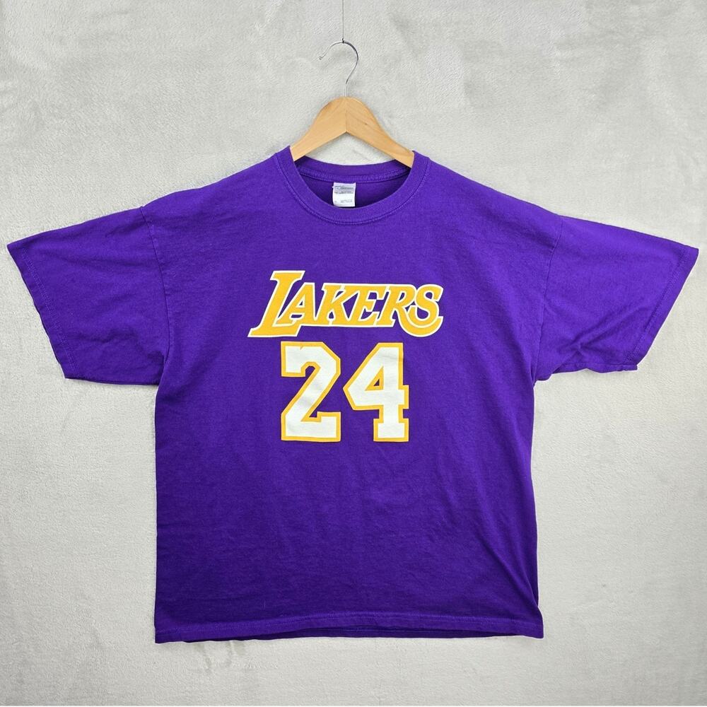 Los Angeles Lakers Kobe Bryant Shirt Mens XL Purple Jersey Style #24 NBA